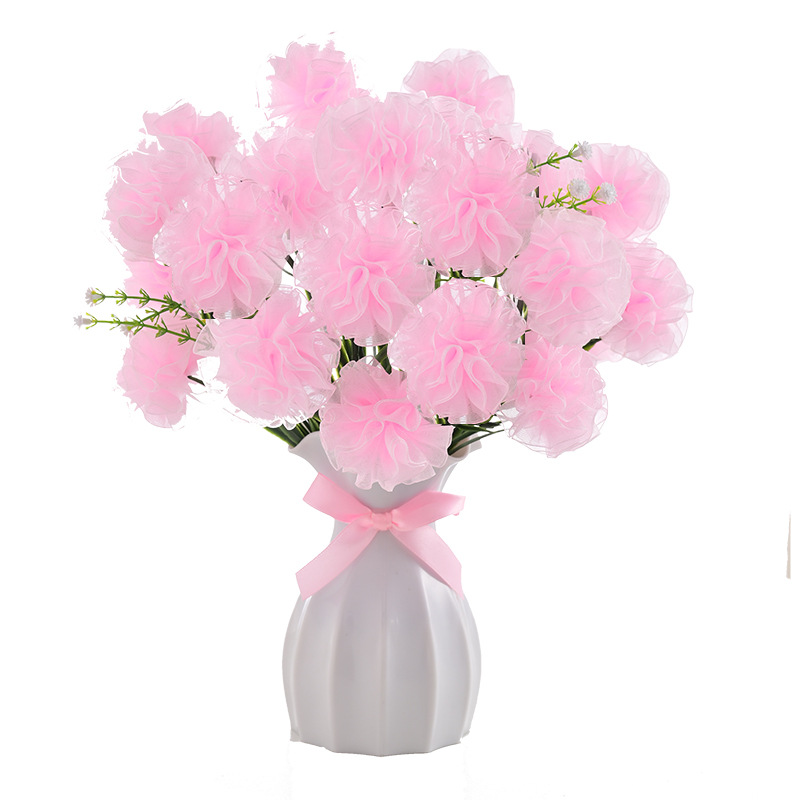 Snow gauze ribbon diy carnation material package to make flower bouquets, home decoration ornaments, as a Teachers' Day gift Item Picture