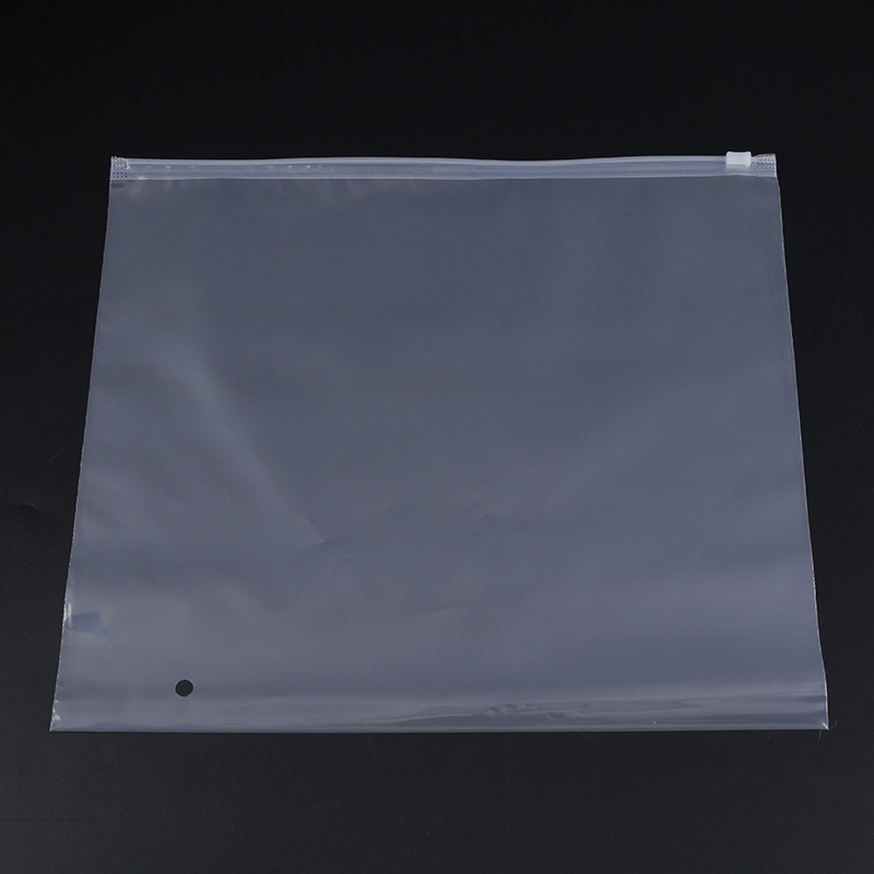 In-stock transparent EVA matte zipper bags, clothing zipper bags, plastic packaging bags, underwear inner garment bags, pe zipper bags Specification image
