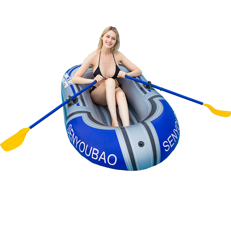 Thickened Inflatable Fishing Boat Wear-Resistant Assault Boat Inflatable Water Kayak Rafting Boat Rubber Boat 4 Application Scenario