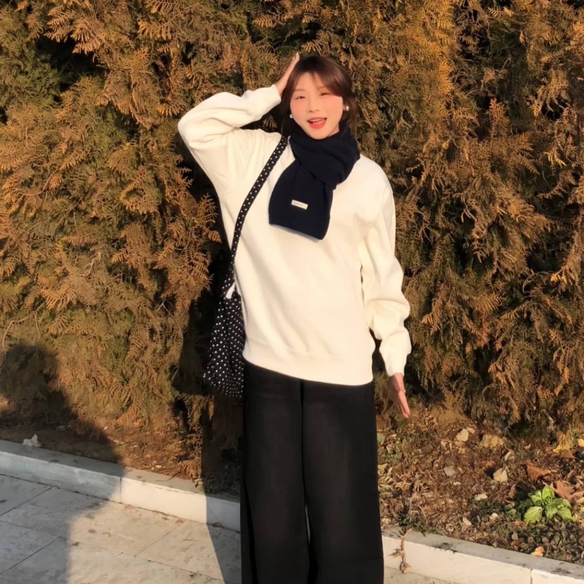 清新校园氛围流行ins网红同款平价通勤极简糖果秋冬围巾保暖百搭详情17