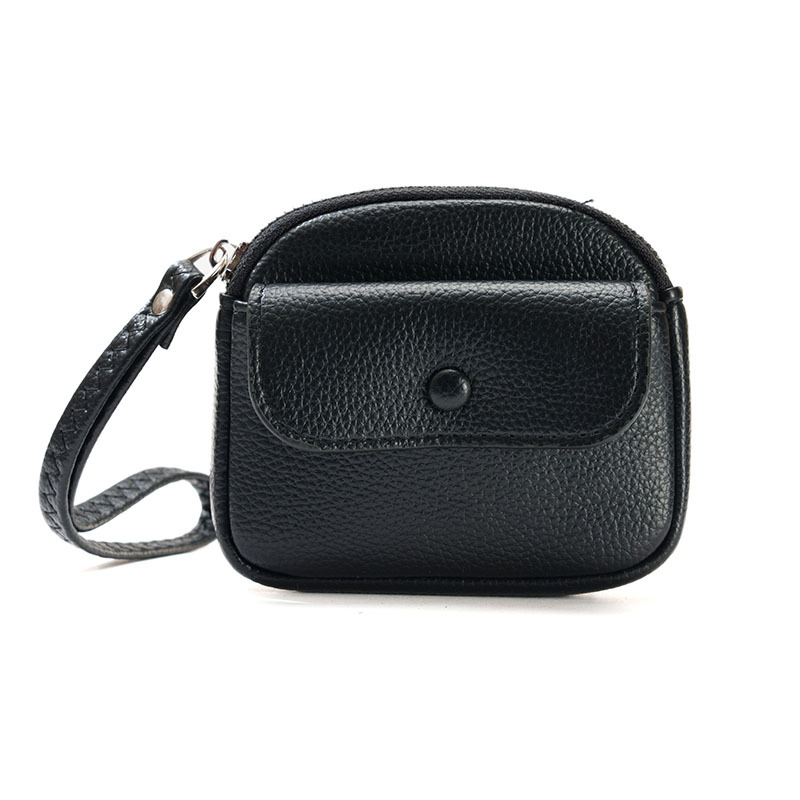 Wholesale Of 2024 New Women's Coin Purse, Short Solid-Color Wallet, Simple Wrist Bag, Cross-Border Best-Selling Hand-Held Bag Item Picture