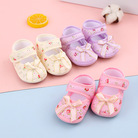春秋方口婴儿鞋子软底0到12个月宝宝学步鞋新生童鞋袜子鞋婴幼儿