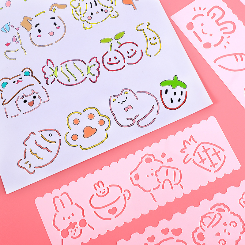 尺子塑料尺/美术用品/艺术漆镂印模版产品图