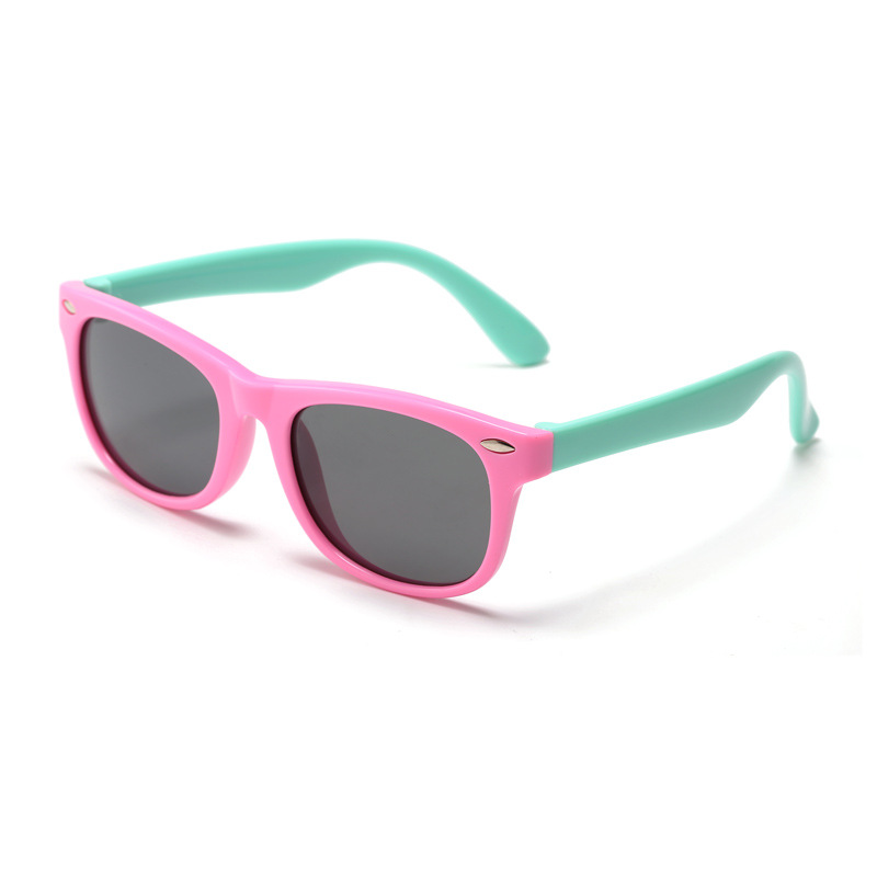 New children's polarized sunglasses, fashionable boys', girls' and kids' glasses, personalized cartoon Mi Ding baby sunglasses wholesale Specification image
