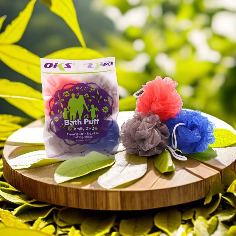 Bola de baño colorida trompeta flor de baño burbuja abundante baño de niños flor frotar espalda bola de flores toalla de baño baño ducha al por mayor details Picture
