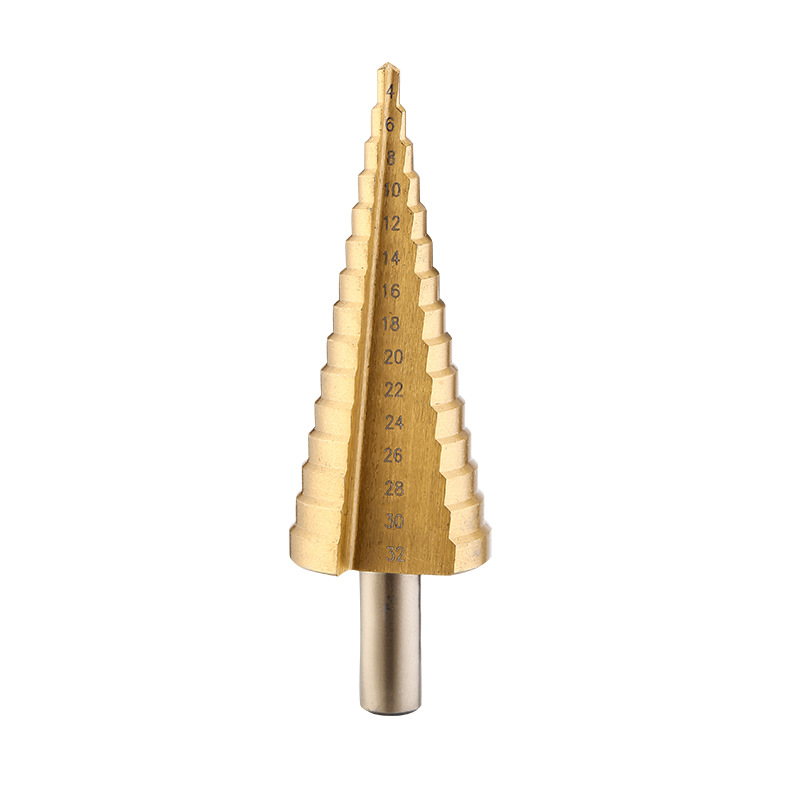 Step drill 3-piece set, pagoda drill 3-piece set, hole opening and drilling drill, multi-functional step drill 3-piece set, high-speed steel in stock
