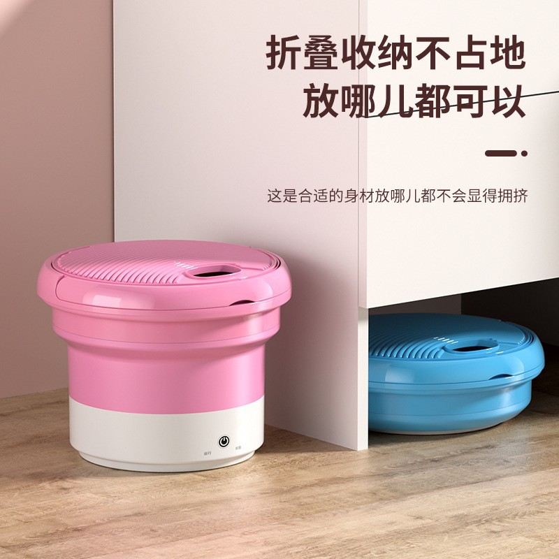 Portable folding washing machine, a perfect tool for washing socks