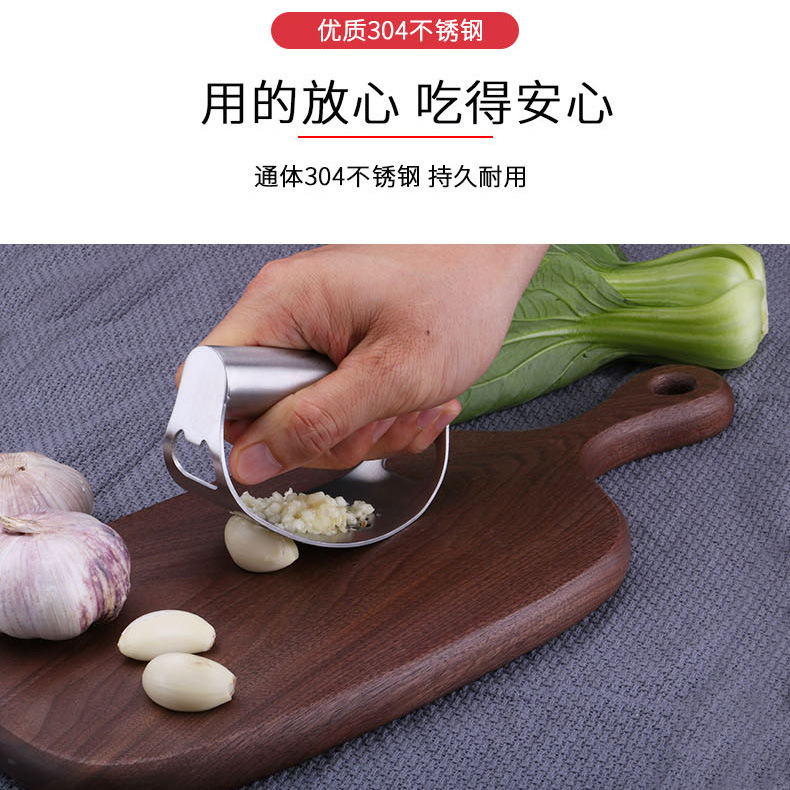 The manufacturer has in stock stainless steel garlic presses, household garlic peelers, garlic mince machines, kitchen garlic pounding machines and garlic puree machines details Picture