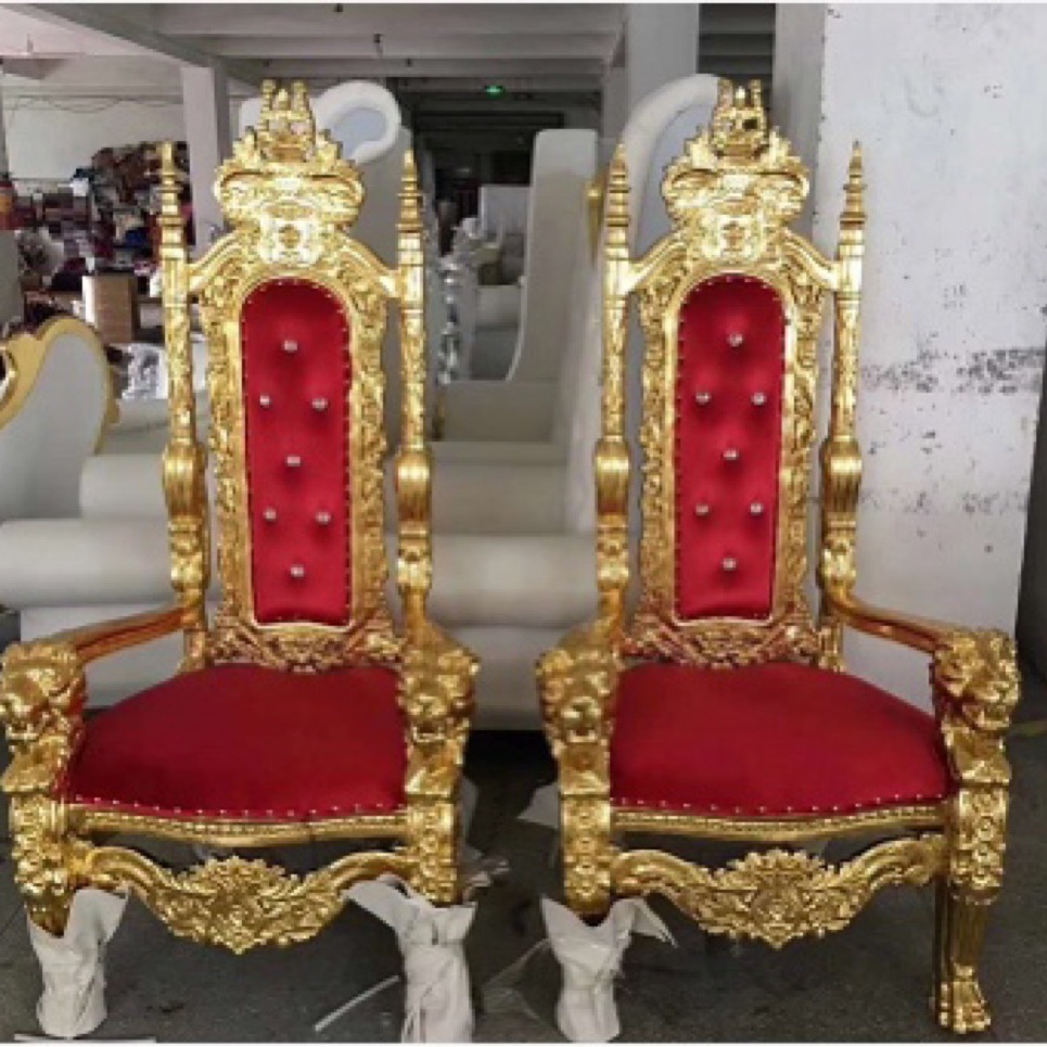 酒店会议椅婚庆婚礼大厅娱乐欧式仿古堡餐椅高级皮质实木靠背久坐家具餐椅复古椅子椅子木头登子高凳子椅子高级感豪华