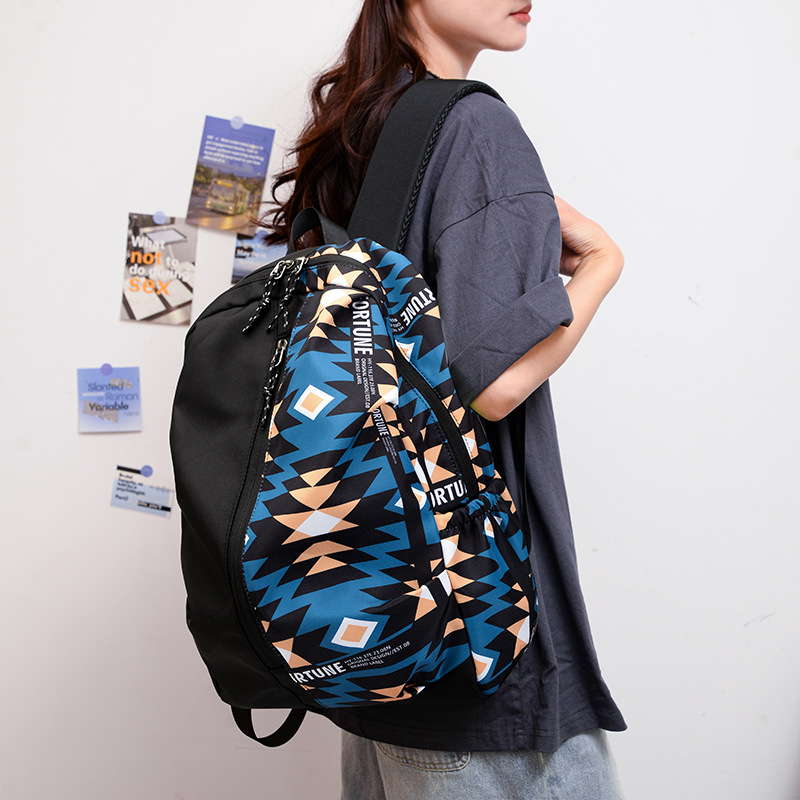Chengko hombre y mujer mismo estilo mochila nueva moda patchwork deportes al aire libre viaje fitness mochila bolsa de computadora Application Scenario