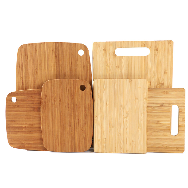 Bamboo Cutting Board Two Color Bamboo Cutting Board Cutting Vegetables With Hanging Hole Handle Hole Manufacturers Wholesale Bamboo And Wood Products Item Picture