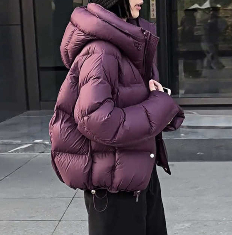 泡芙羽绒服女2025冬季新款短款外套鸭绒高充绒量高级感平湖批发详情5