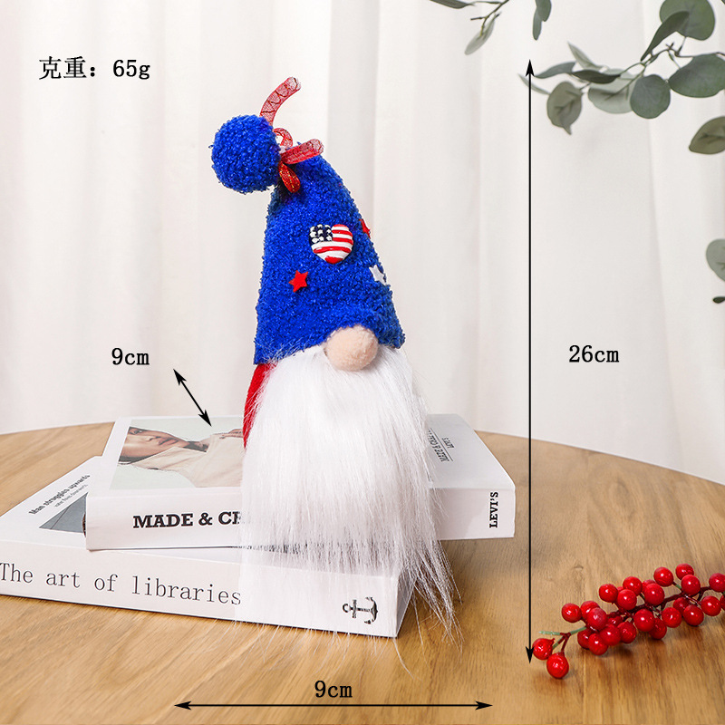 Hong Kong Love new American Independence Day dwarf doll plush doll no face to display a children's gift Application Scenario