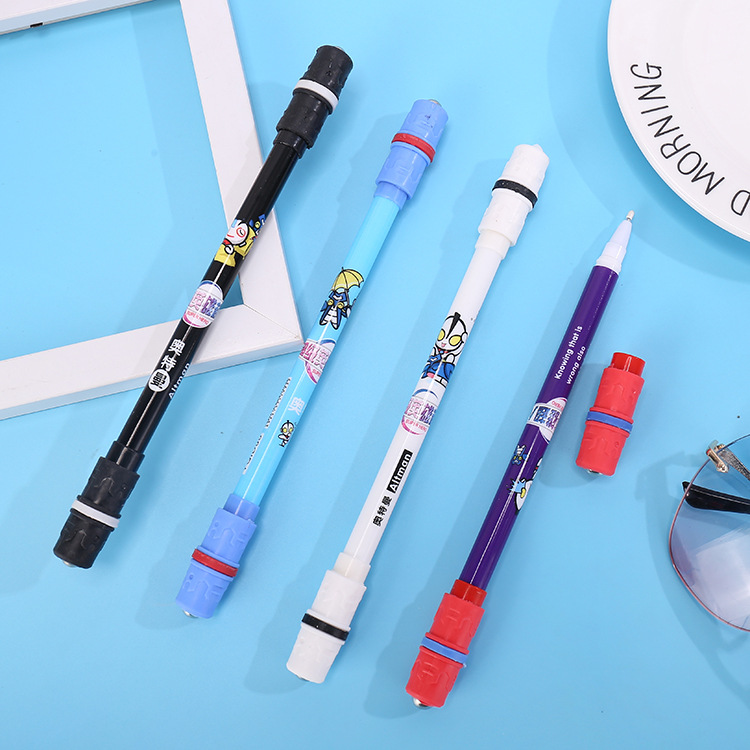 Yqiduo Cartoon Revolving Pen Special Pen Boy Revolving Pen Student Personality Stress Relief Gift Pen Office Supplies Wholesale Specification drawing