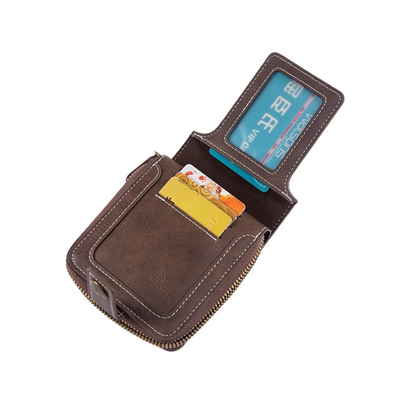 Cross-border in-stock 2024 new product hot-selling short horizontal style 30% off wallet for men, multi-functional household business for foreign trade men Item Picture