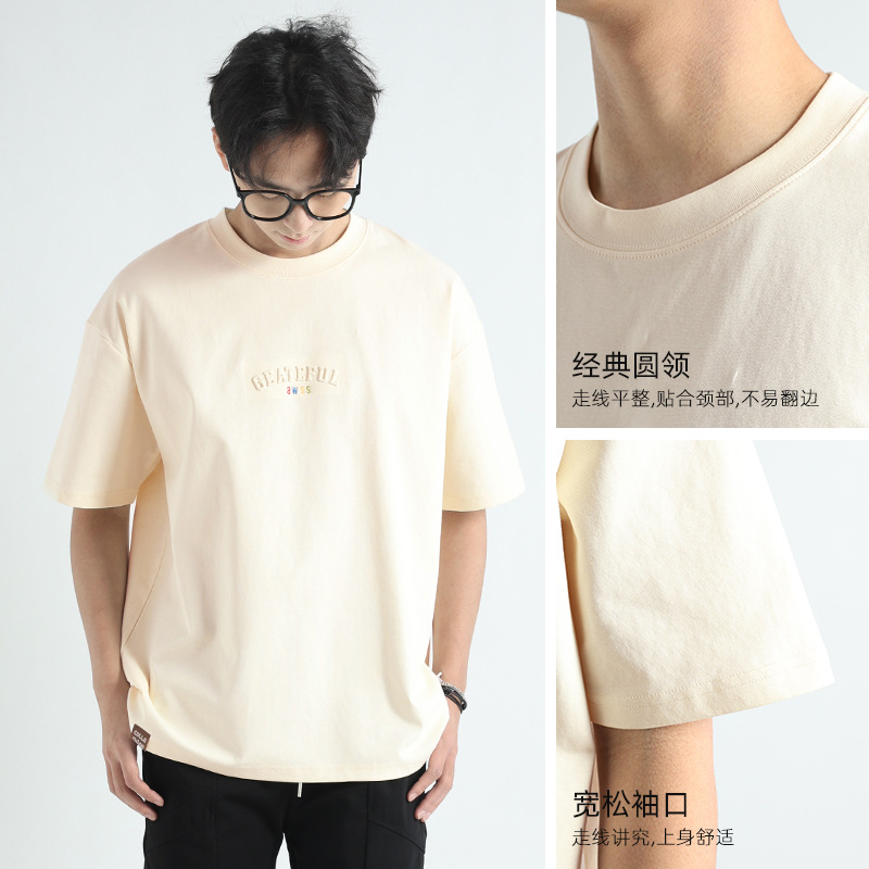 T恤/POLO衫/服饰男式短袖时尚/t恤男士短袖潮流/男士T恤批发产品图