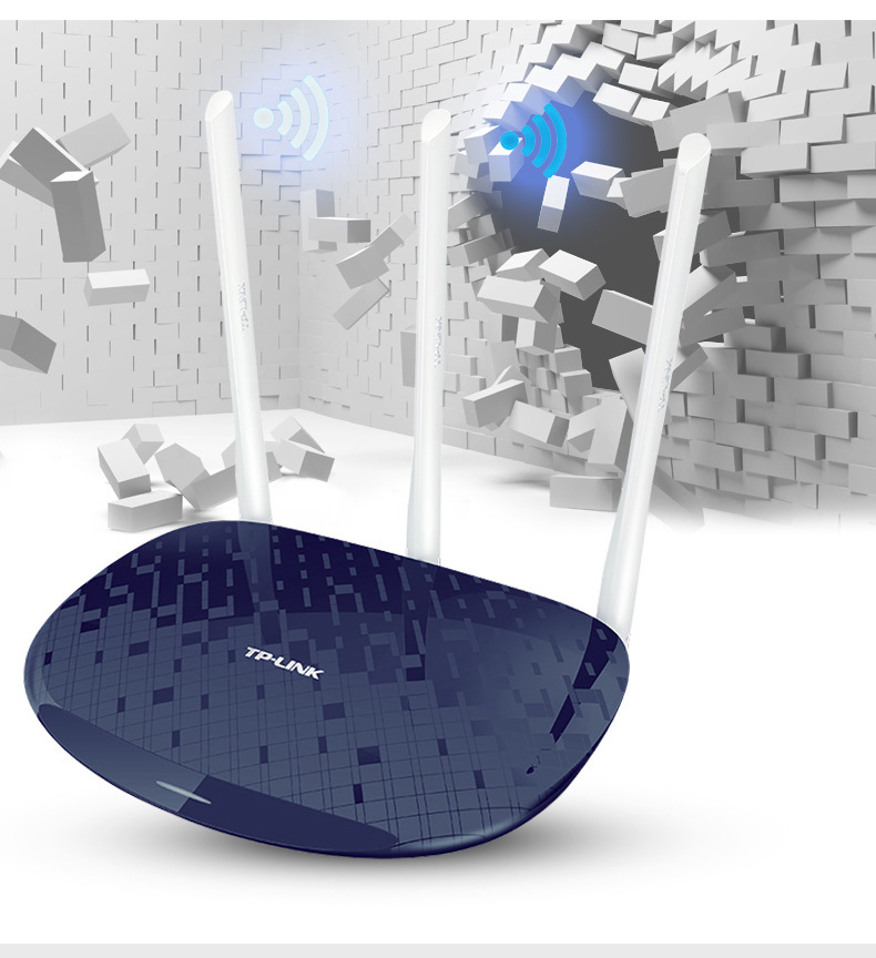 وبطاقة الشبكة الثلاثية الهوائي TL-WR886N من طراز TP P-LINK، تستخدم أجهزة اتصال لاسلكي من طراز TL-WR886N تعمل عبر خطوط اتصال سلكية عالية السرعة عبر الجدران pic 5