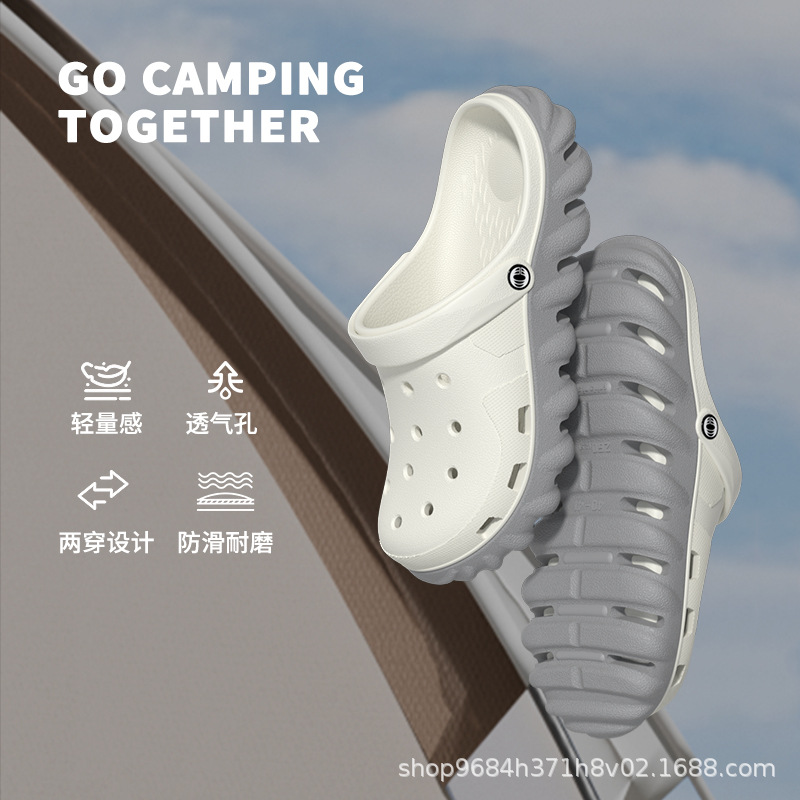男式凉鞋实物图