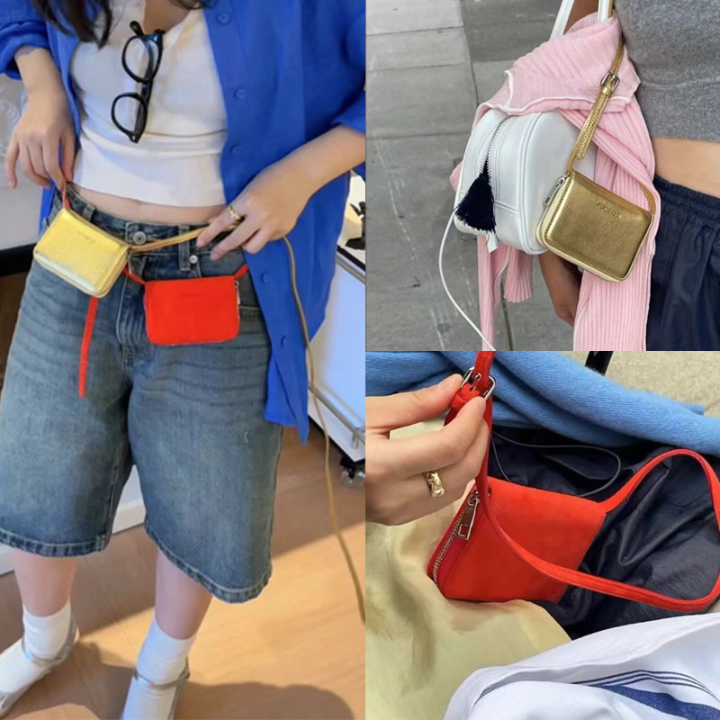 Korean Version Of The Network Red Small Hanging Bag Fott New Onuk Multi-Color Fashion With A Small Card Bag Fanny Pack Crossbody Chest Bag