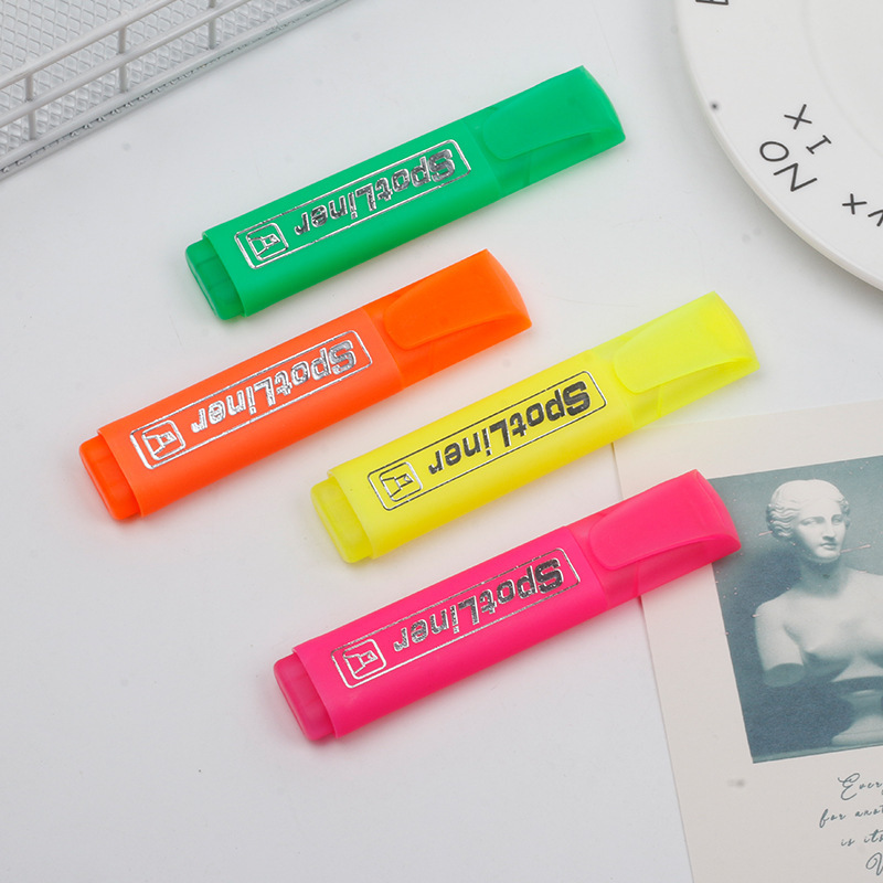 Bagged highlighters, colored markers, scribing notes, eye-catching marker pens, student doodling stationery set