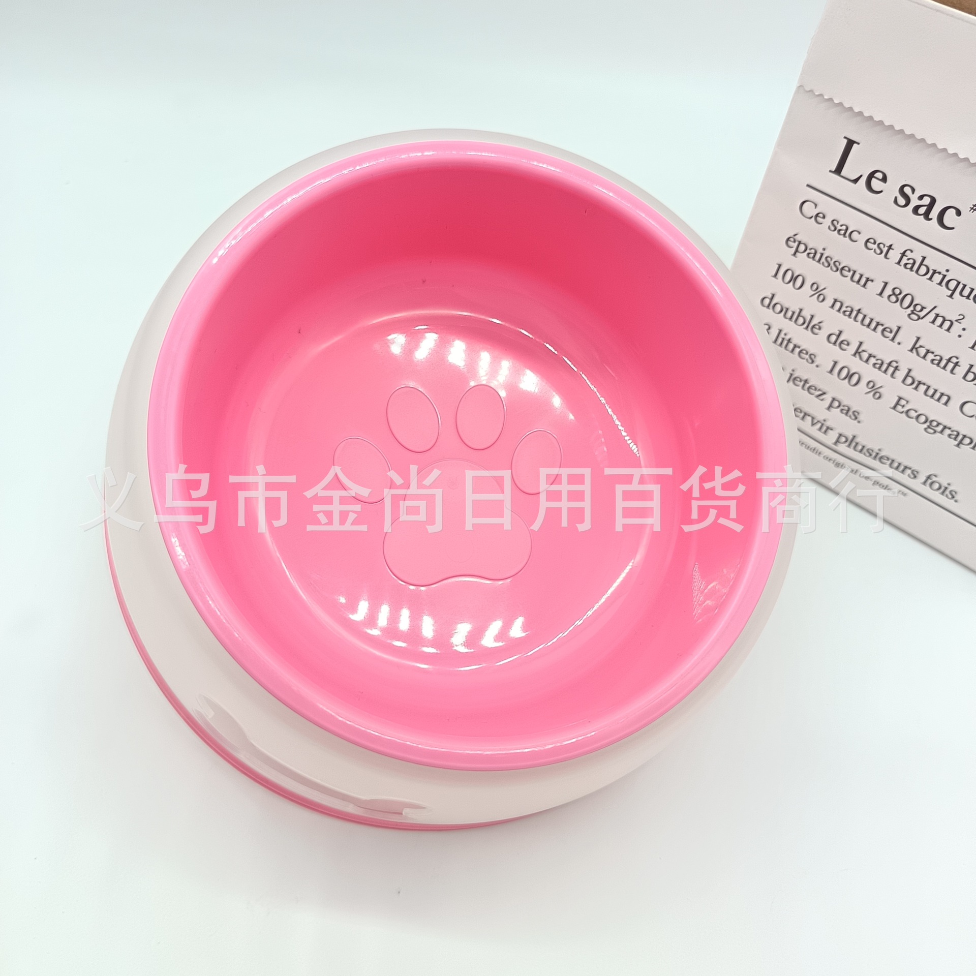 Cat and dog bowls, pet supplies, transparent color, anti-tipping, neck protectors, drinking water, detachable double bowls, cross-border wholesale stock, feeding full figure