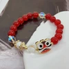 Lion dance Chinese-style bracelet, best friend, fashionable and individual trend, red agate, cute best friend Application Scenario