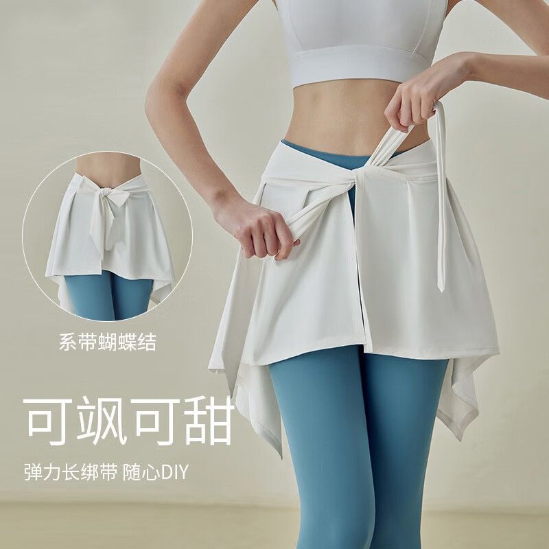 瑜伽打底裙一片式遮臀裙遮挡裙运动健身女屁帘防走光遮屁股半身裙产品图