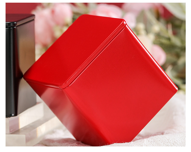 Wedding candy box, iron box, metal can, Zhengshan Xiaozhong tinplate tea can, wedding souvenir, wedding candy iron box with printing pic 7