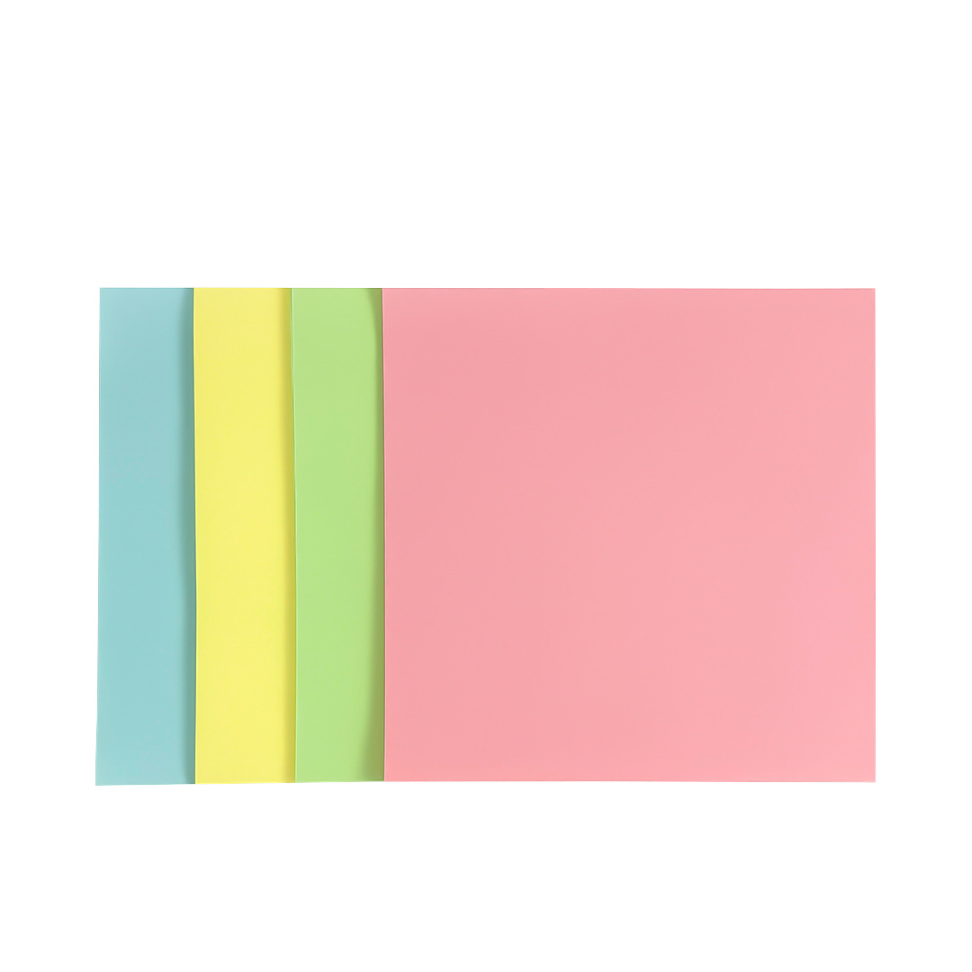 Light-colored 80g four-color paper, children's and students' handmade paper, square colored origami paper, kindergarten colored paper wholesale Specification image