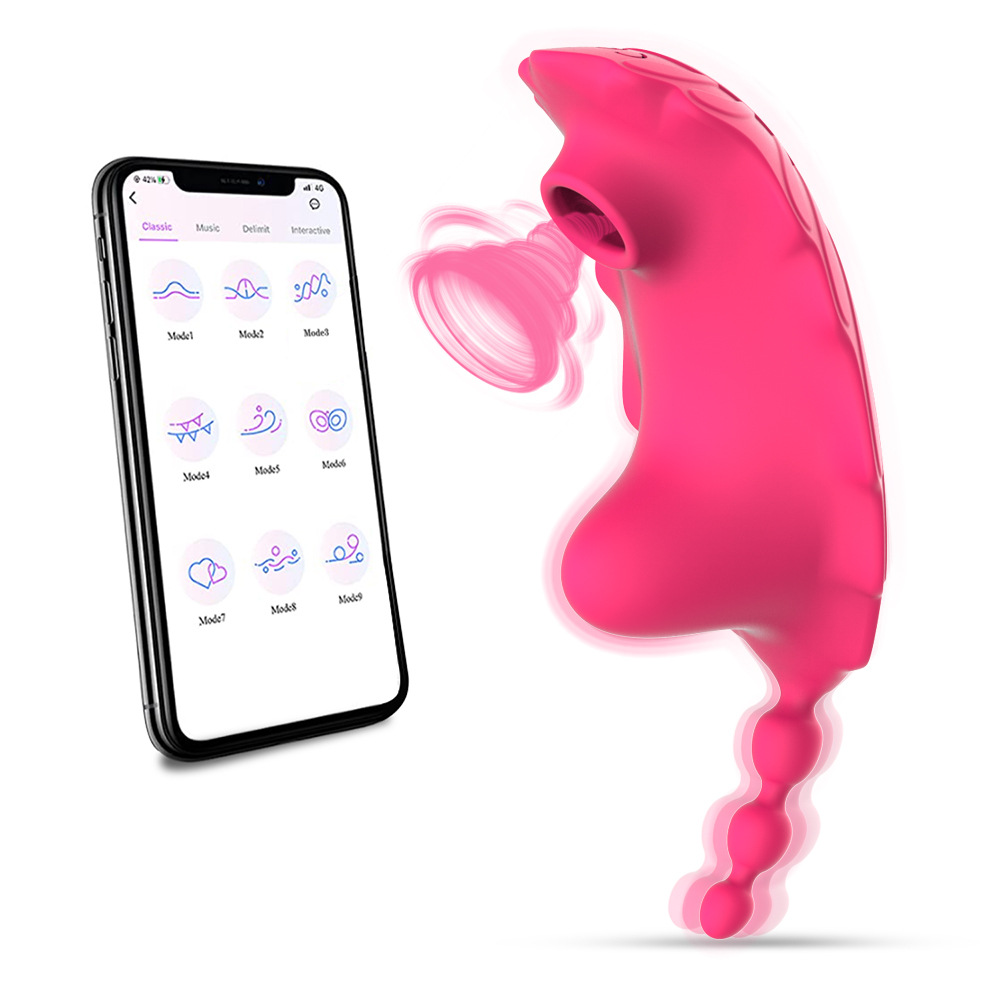 The upgraded version of the foreign trade silicone APP remote control little bee, invisible wearable butterfly female masturbator, is fun full figure