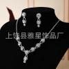 European and American cross-border best-selling women's jewelry, light luxury evening gowns, accessories, wedding dresses, two-piece sets, necklaces and earrings details Picture