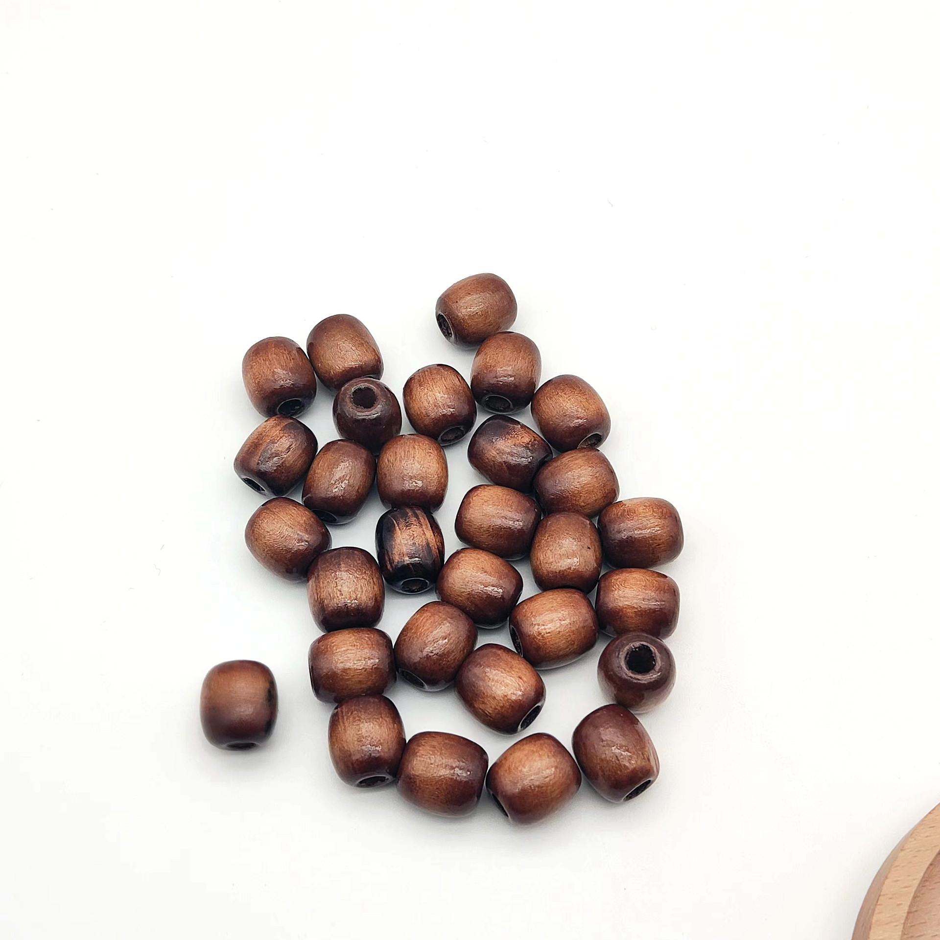 Chenglin wood beads 17mm bucket beads, curtain beads, decorative belts, pendants, bag materials, loose beads, factory batch Specification image