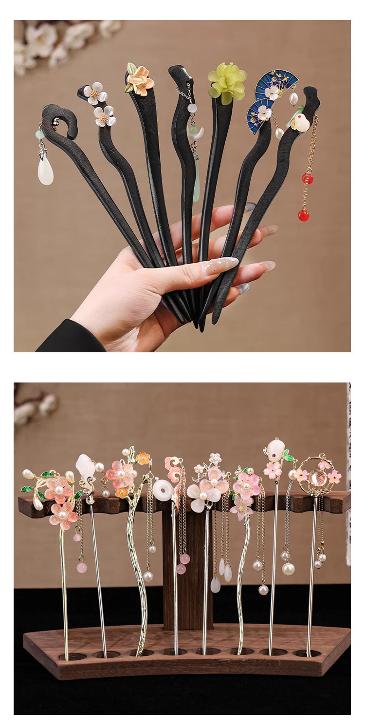古风发簪簪子女新中式2025新款发钗子简约现代高级感盘发汉服头饰详情23