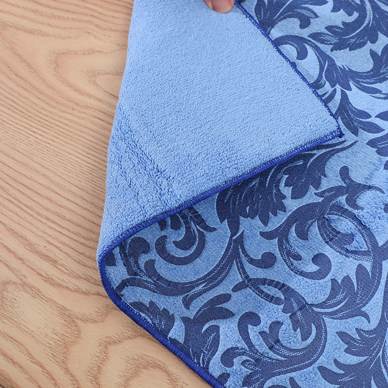 Non-Shedding Non-Oil Pattern Cloth Dish Towel Absorbent Thickening Cleaning Household Kitchen Supplies Cloth Application Scenario