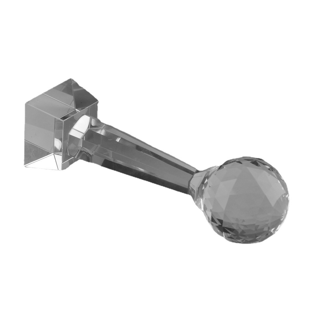 Crystal glass [Crystal Sphere] Crystal Trophy Annual Meeting Reward Competition Activity Outstanding Employee Trophy Item Picture