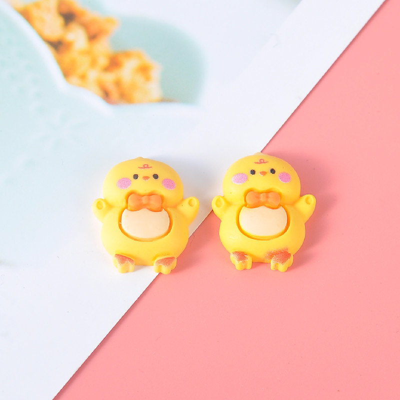 Resin accessories, cartoon cute bow ties, diy animals, cream glue, phone cases, patches, water cup storage box materials Specification image