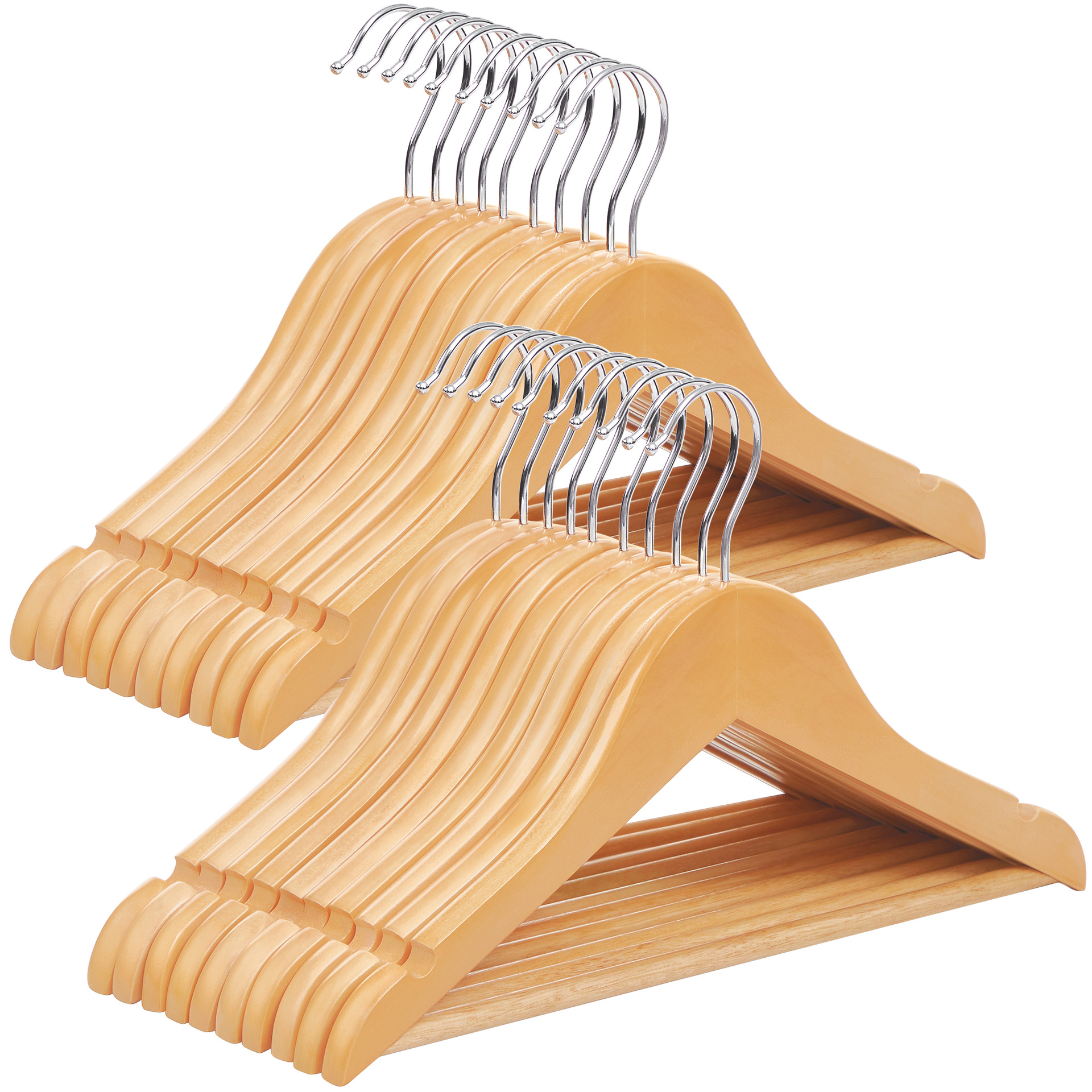 A Solid Wood Coat Hanger Manufacturers Wholesale Clothing Store Hotel Special Clothing Drying Non-Slip Home Wooden Coat Hanger Hanging Application Scenario