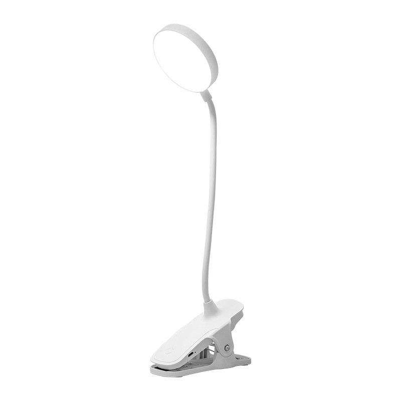 Clip led desk lamp, touch charge and plug dual-purpose, dimming and color adjustment, eye-protecting desk, student dormitory charging and study desk lamp Item Picture