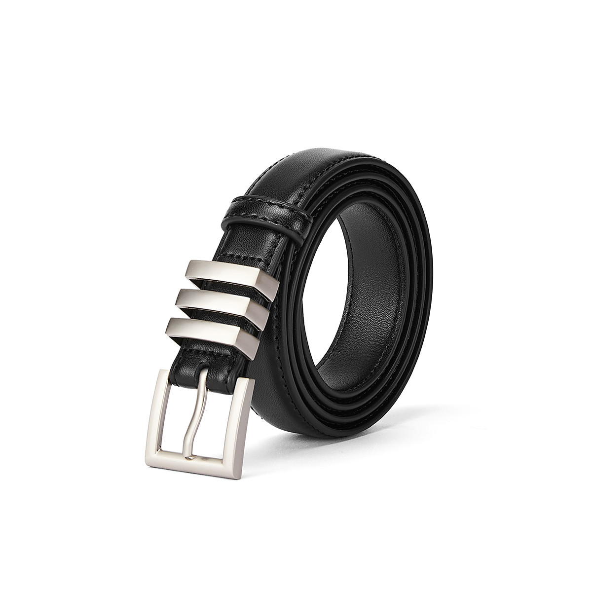 新款女士皮带双面真皮经典百搭装饰简约针扣皮带高品质广州腰带女