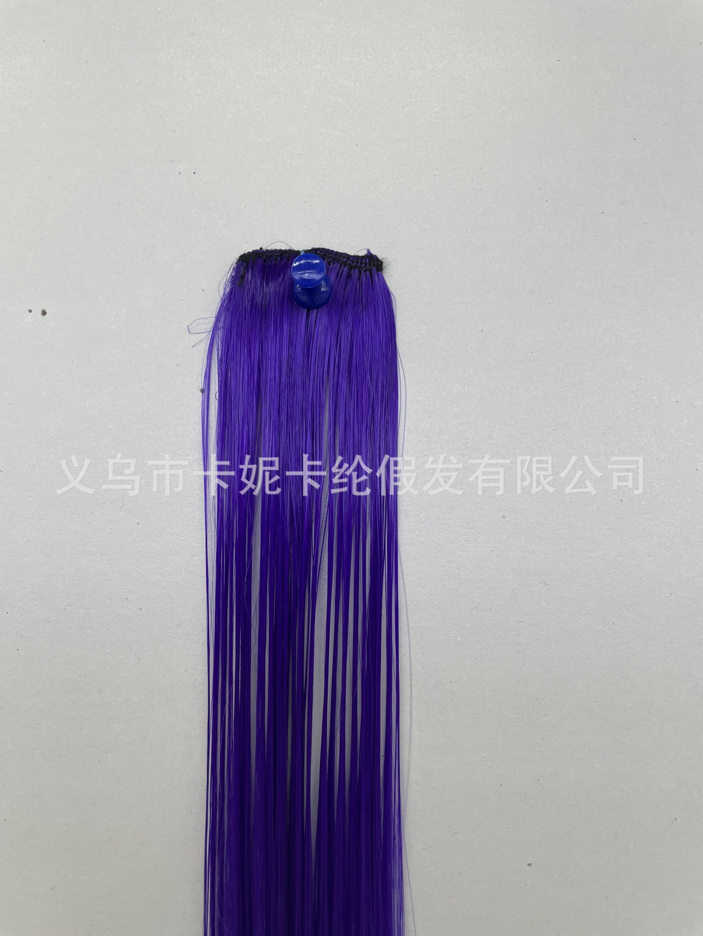 New popular ear-hanging hair extensions, women's one-piece seamless hair extensions, blue ear-hanging hair extensions Specification image