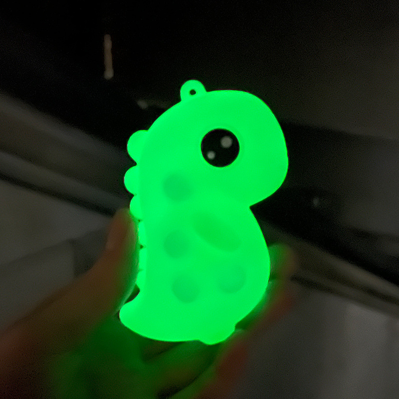 创意夜光灭鼠先锋硅胶婴儿童解压球玩具恐龙独角兽突眼捏捏乐挂件详情图3