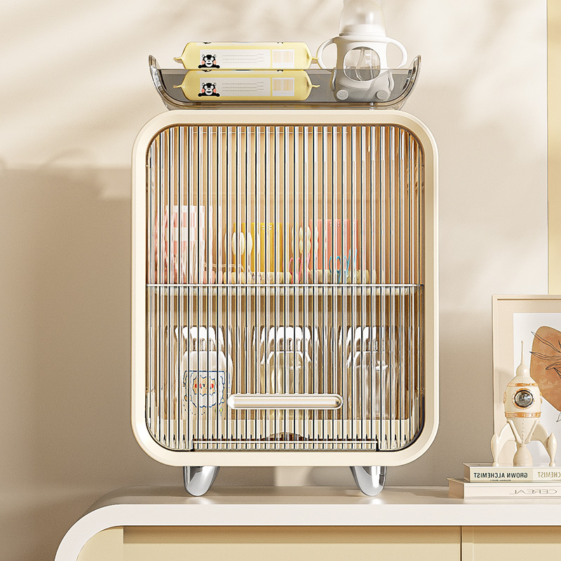Baby Bottle Storage Rack Baby Table Bedroom Household Drain Rack Baby Tableware Multi-Functional Cup Dust Locker Application Scenario