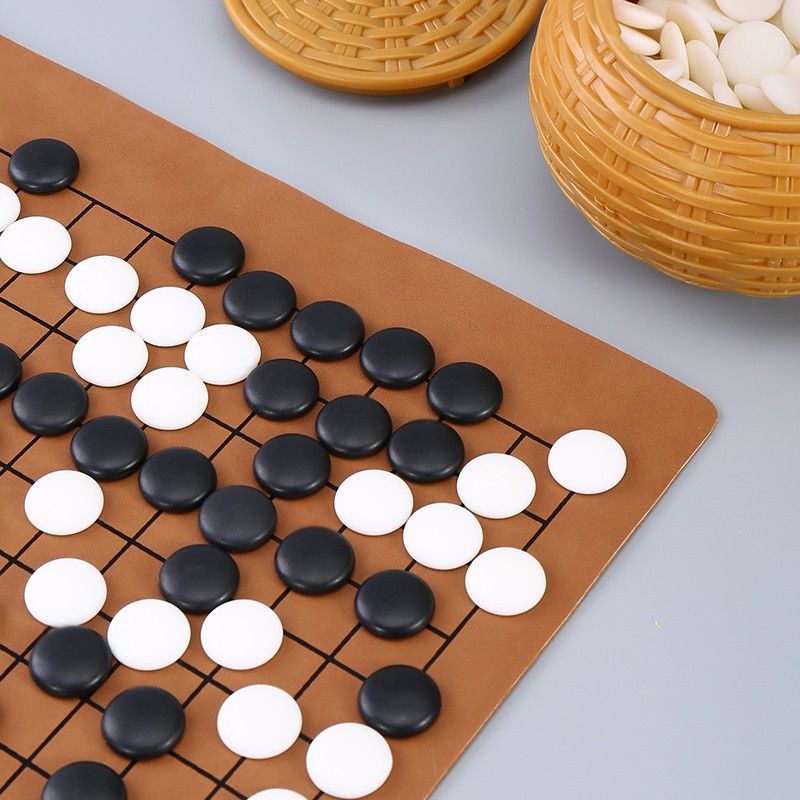 Go Gobang Board Set For Children Students Introductory Go Chess Dual Purpose Leather Board Send Go Book Specification drawing