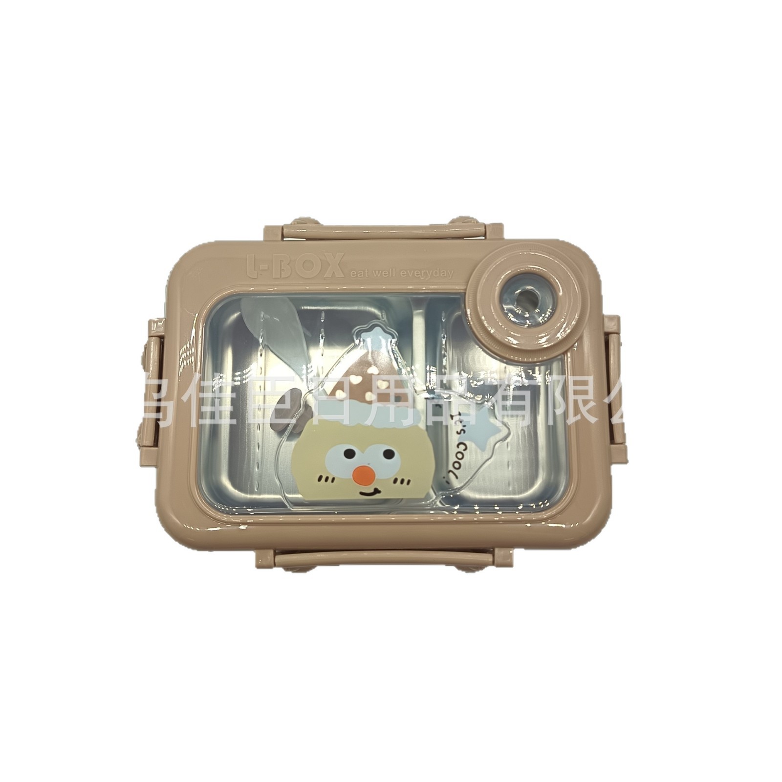 304 stainless steel lunch box with compartments, thickened insulated cartoon fast food box, student and office worker takeout lunch box Item Picture