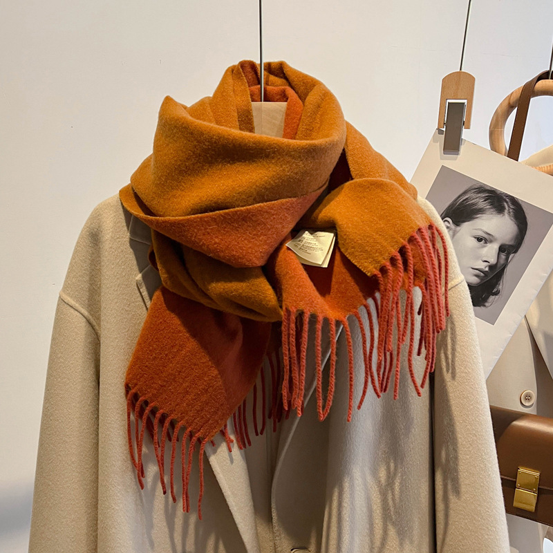 围巾/围巾真丝/袜子山羊绒/围巾女士长款时尚/围巾女长款百搭细节图