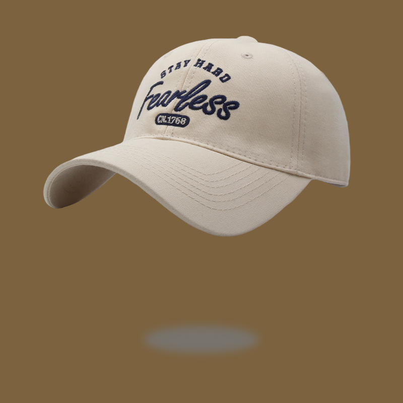 New Hat Male Korean Letter Embroidered Baseball Cap Four Seasons Outdoor Sunshade Sunscreen Cap Show Face Small Cap Female Application Scenario