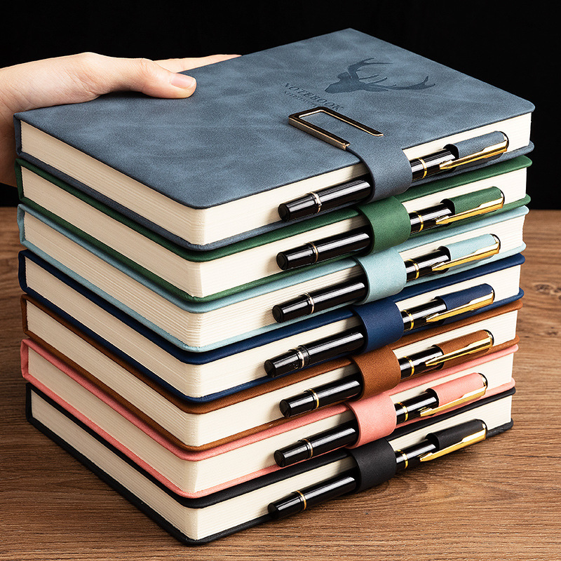 A5 High Appearance Level Super Thick Notebook Book Simple College Student Notebook Advanced Creative Gift Stationery Ledger Application Scenario