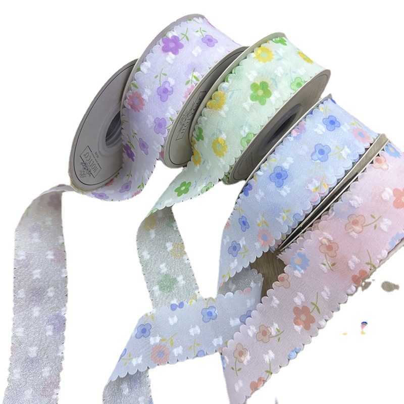 Pile Point Small Flower Double Chiffon With Handmade Diy Hair Accessories Bow Material Clothing Straw Hat Accessories Gift Box Packaging Item Picture