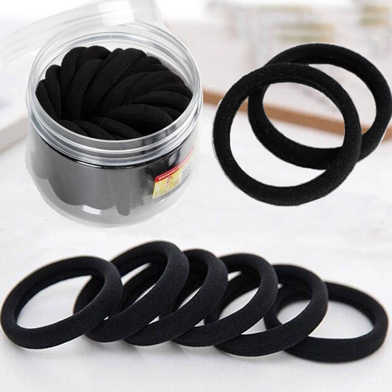 Paquete de una pieza cordón sin marcas sin costuras elástico de alta elasticidad atado al pelo cordón de pelo cordón de cuero cordón de cabeza sin costuras