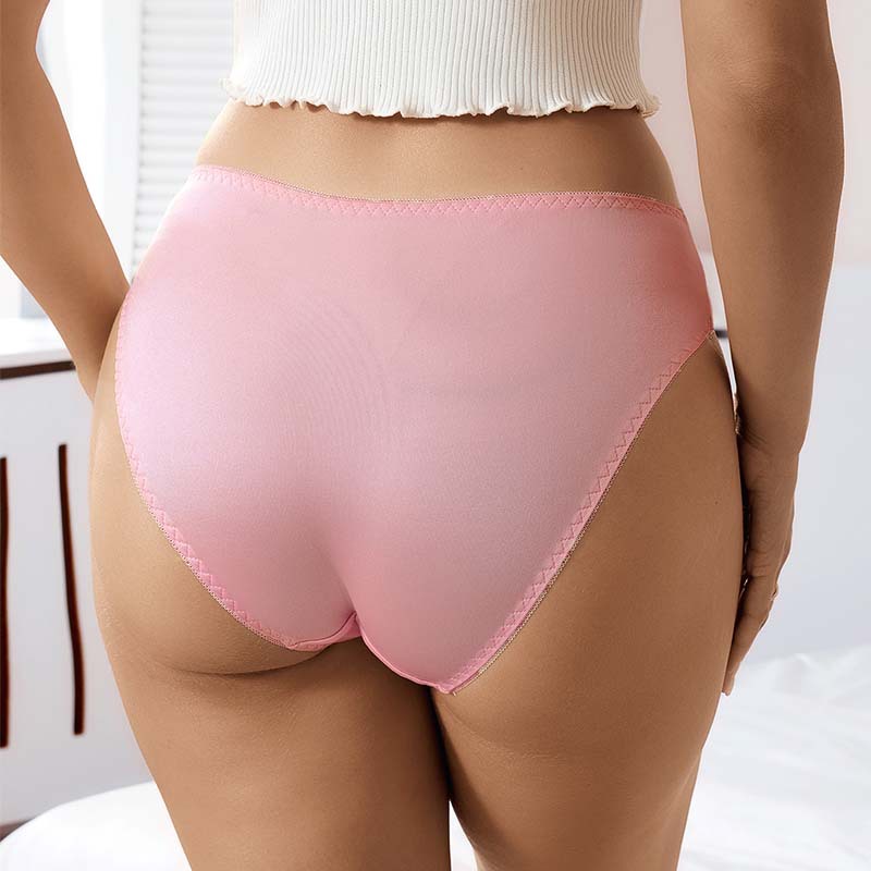 YANNI2024 Summer New Style European and American large-sized solid color underwear for women, comfortable, antibacterial, pure cotton crotch triangle pants, comfortable, soft, sexy and breathable underwear for women, factory wholesale Application Scenario